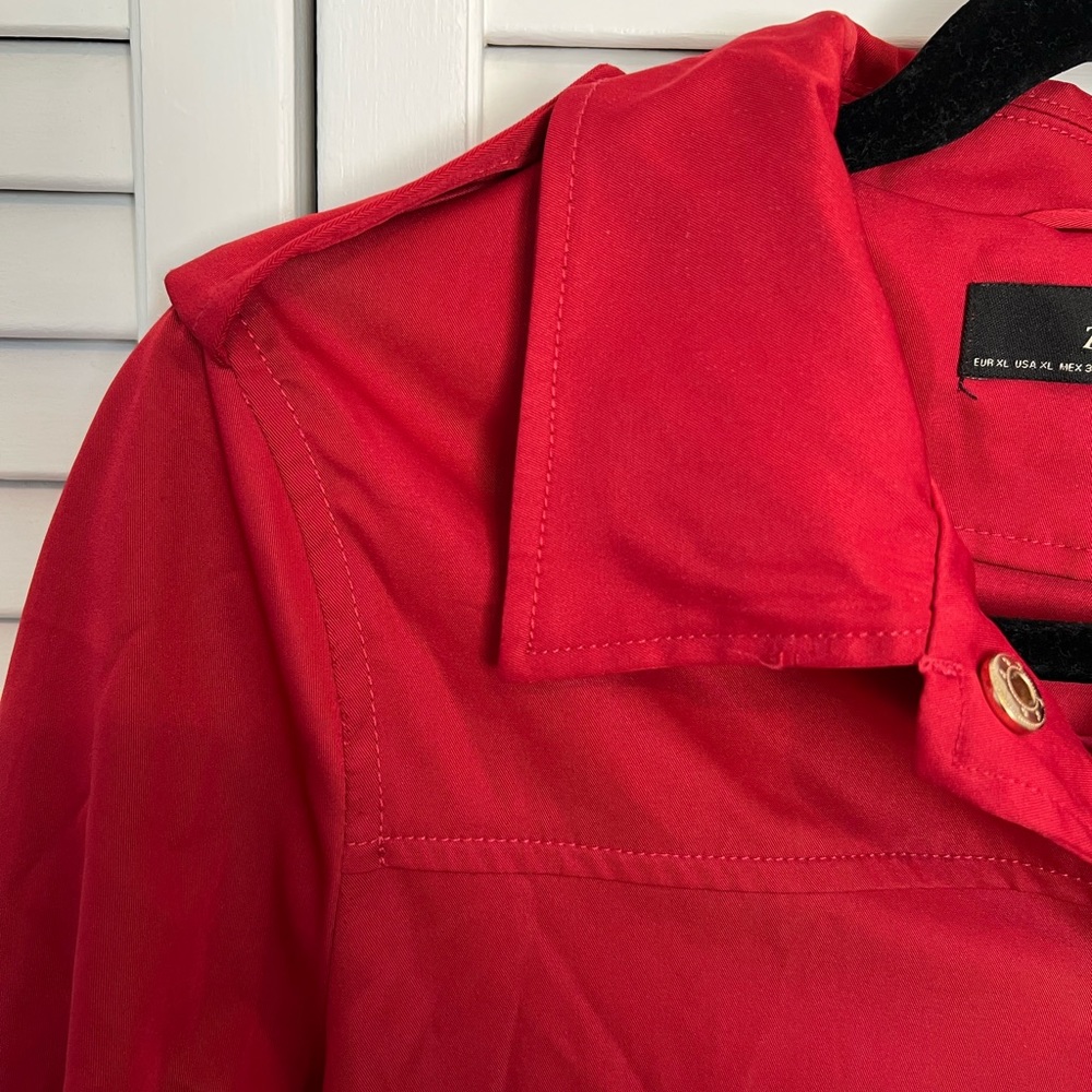 NWT!!! ZARA basic red lightweights jacket. - Picture 9 of 9